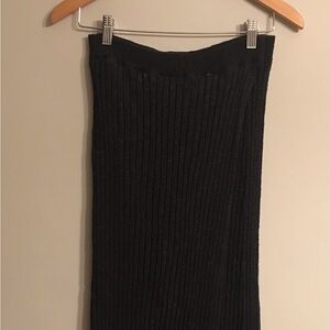 Free People black, thick, skirt with a slit